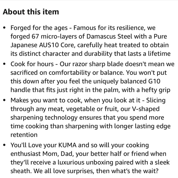 KUMA Professional Damascus Knife - Picture 3 of 14